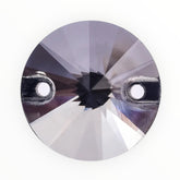 12mm Round Black Diamond AAAAA Glass Crystal – Sew-On Gems (Sold in Pairs)
